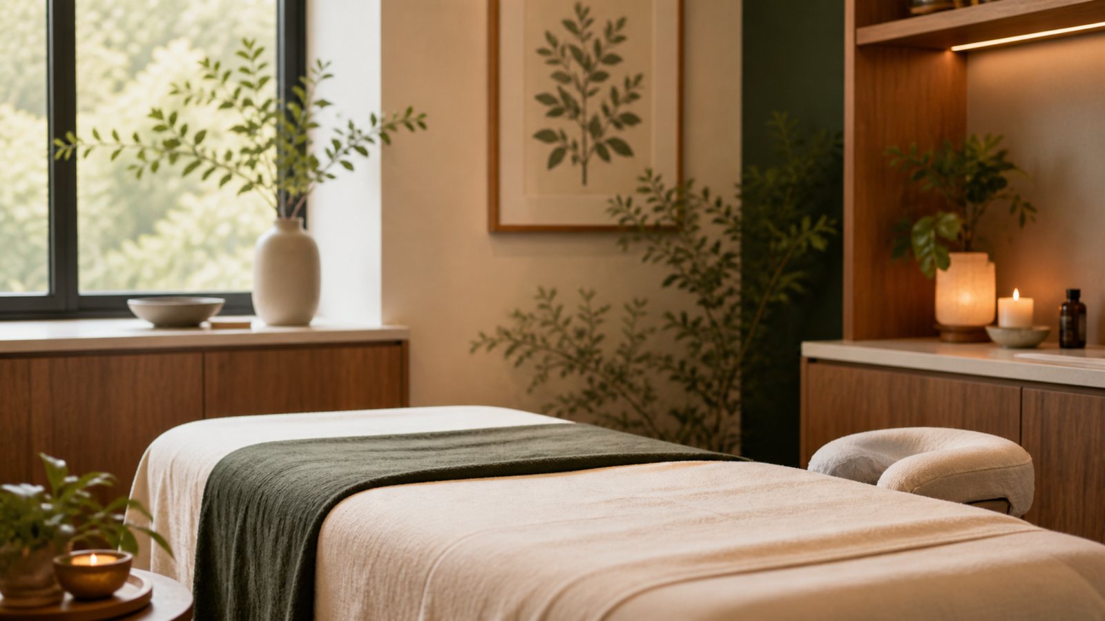 Calm treatment room designed for relaxation and whole-person wellness